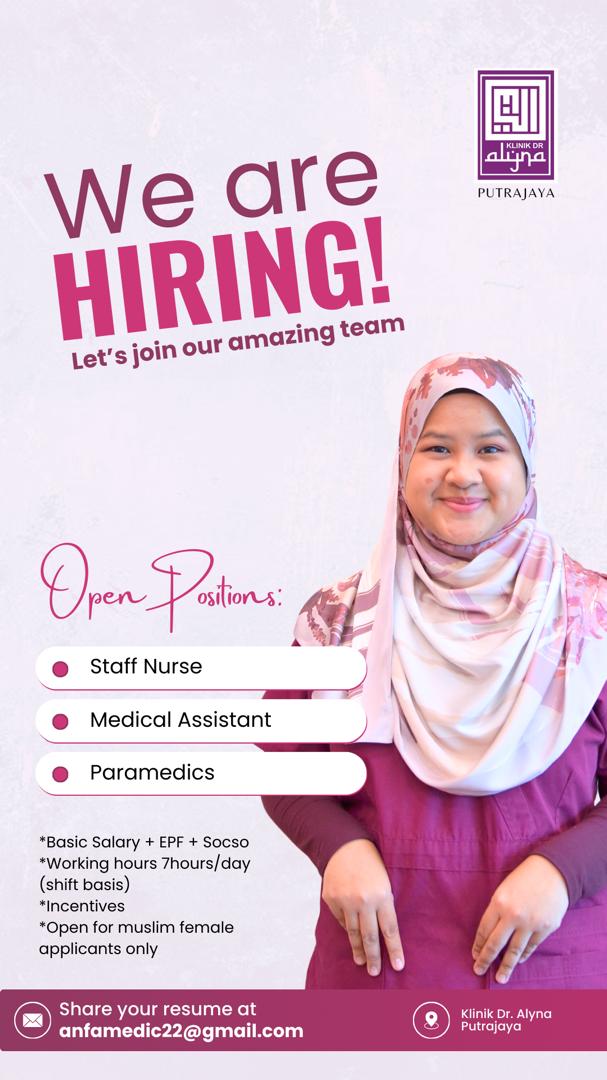 Hiring Staff Klinik Putrajaya